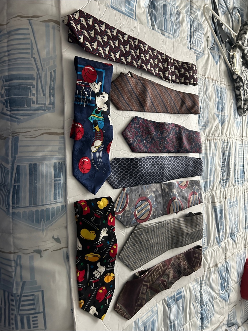 Bundle of assorted ties- total of 9 ties
